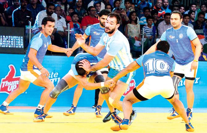 Action from the India versus Argentina match in Ahmedabad on Saturday