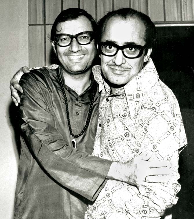 Nasir Husain with Vijay Anand