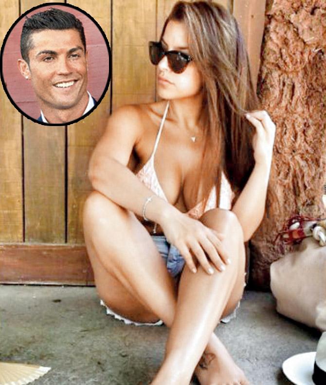 Marisa Mendes; Inset: Cristiano Ronaldo