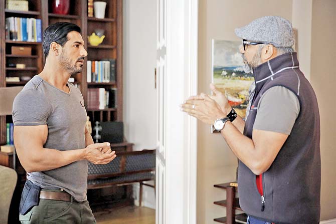 The actor with director Abhinay Deo