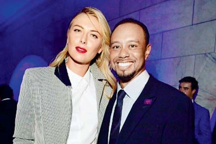 Maria Sharapova and Tiger Woods enjoy each other's company