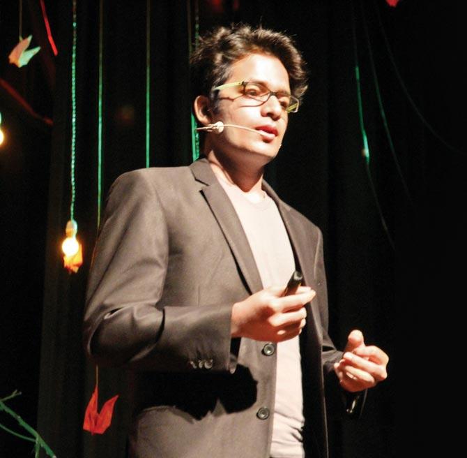 Akshay Agrawal tells his story at TEDxYouth conference