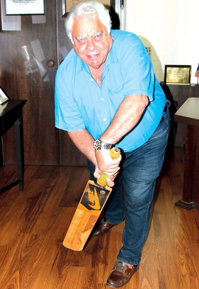 Erstwhile India cricketer Farokh Engineer on a recent visit to the city