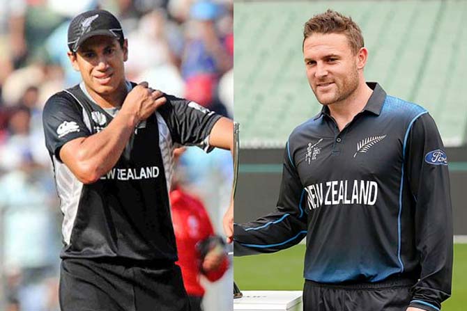 Ross Taylor and Brendon McCullum