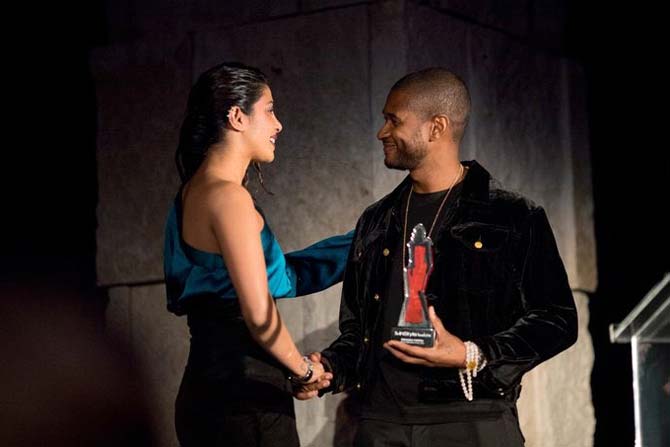 Priyanka Chopra and Usher. Pic Courtesy/ Usher