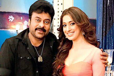 435px x 290px - Chiranjeevi shoots for a special song with Lakshmi Rai for 'Khaidi No 150'