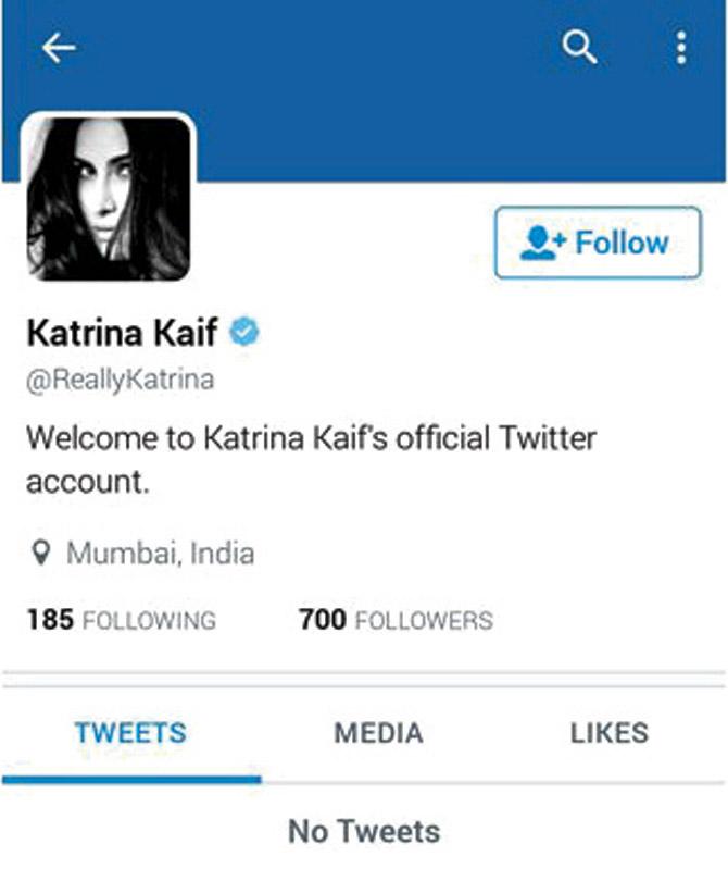 Katrina Kaif. Pic/Katrina