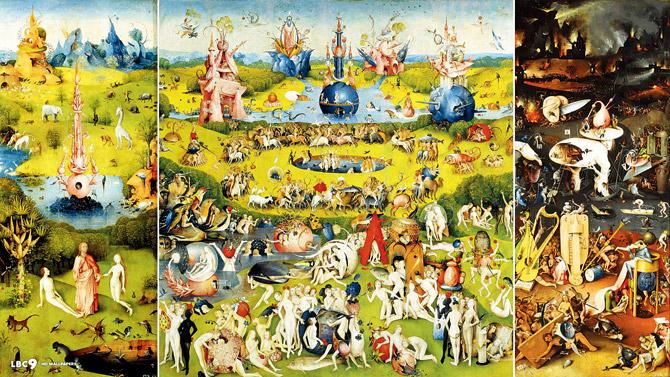 The Garden of Earthly Delights (circa 1490-1510), oil on oak panels