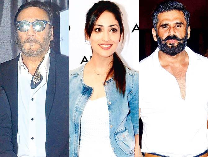 Jackie Shroff, Yami Gautam and Suniel Shetty