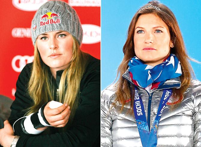 Girl fight! Skiers Lindsey Vonn and Julia Mancuso in war of words