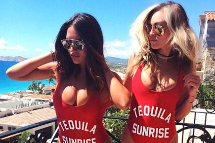 Red hot! Golfer Dustin Johnson's partner Paulina bares cleavage in pic