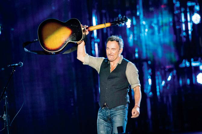 Bruce Springsteen at a concert in Washington. Pic/AFP
