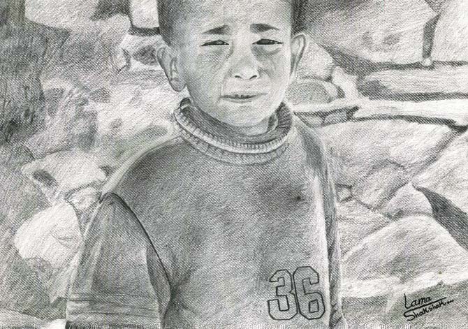 Childhood by 16-year-old Lama Shakshak