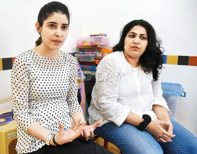 Daisy Daruwalla Bhathena, senior therapist at Ummeed, and Jehnazeb Baldiwala, head of the mental health team, say Narrative Therapy encourages the patient to describe their circumstance and what’s ailing them on their own terms. Pic/Suresh Karkera
