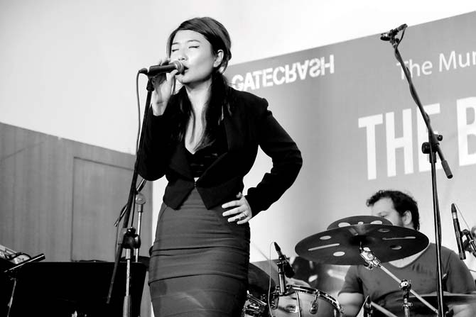 Eden Shyodi performs at the gig