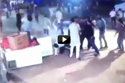Watch Video: Unidentified men vandalise Garba venue in MP