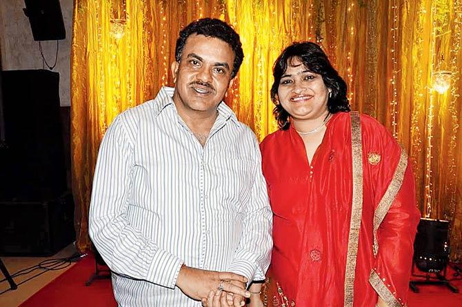 Geeta Nirupam, seen here with husband Sanjay, has appealed to the Prime Minister to press the stop button and at least make sure that there is some censorship in language on mass media