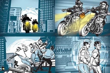 Mumbai Crime: Leg stuck in bike's wheel, robber lands in cop net
