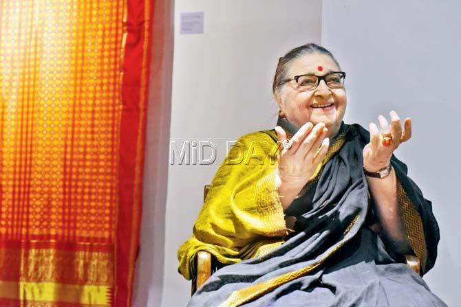 Jasleen Dhamija at Saffronart in Prabhadevi. Pic/Atul Kamble