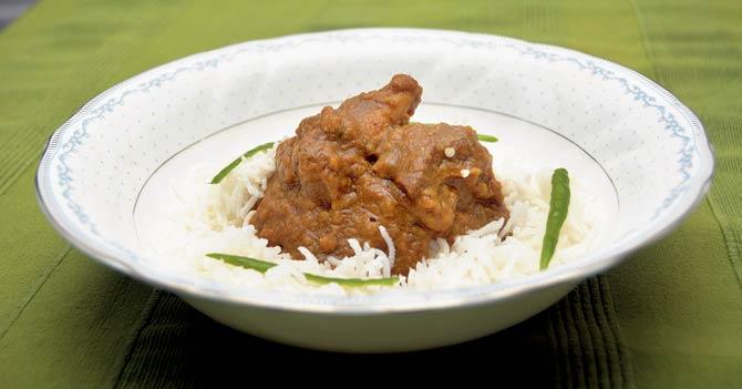 Kaliya Dal with Ghee Chawal. Pics/ Sneha Kharabe