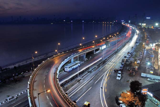 The flip-flop over the type of lamps to be used as streetlights at Marine Drive had led to a lot of controversy in the past. File pic