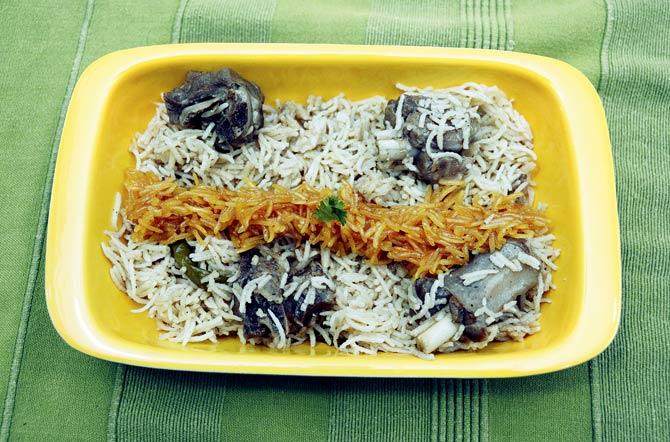 Mans ka Zarda Pulav