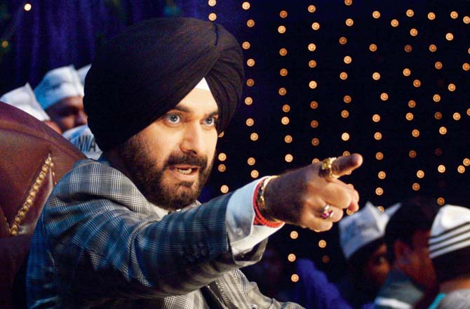 Oops! Navjot Singh Sidhu lands in trouble for cracking 