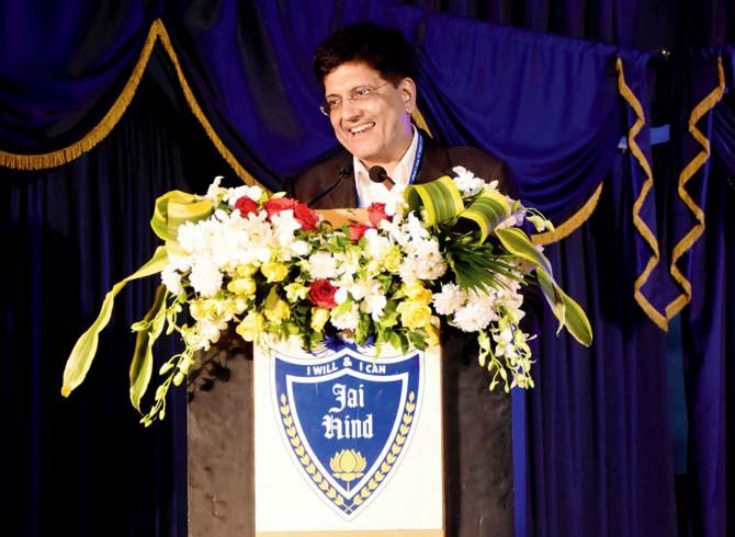 Union Minister Piyush Goyal addressed the session at Jai Hind College