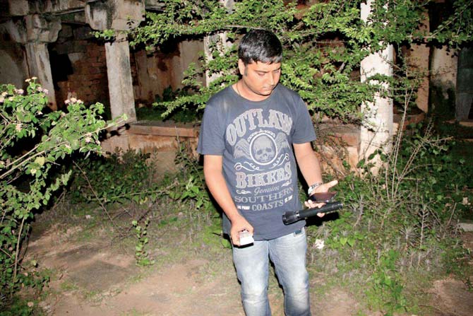 Rahul Kumar at an investigation site