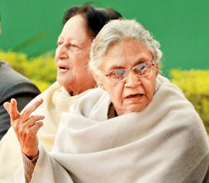 Sheila Dixit said a lot of people wanting to join Congress. Pic/AFP