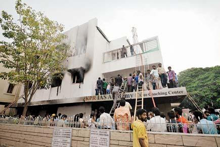 Student dies after blaze in Coimbatore building