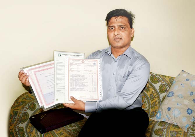 Sunil Yadav takes great pride that he has completed two Bachelors degrees, along with an MA and MPhil in labour studies