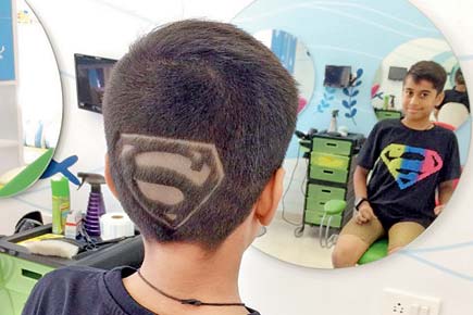Mumbai kids opting for hair tattoos of superheroes!