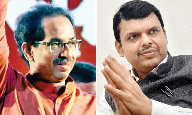 Uddhav Thackeray reportedly told the meeting that Sena would win more seats if it went solo, while CM Devendra Fadnavis is willing for an alliance with Sena. File pics
