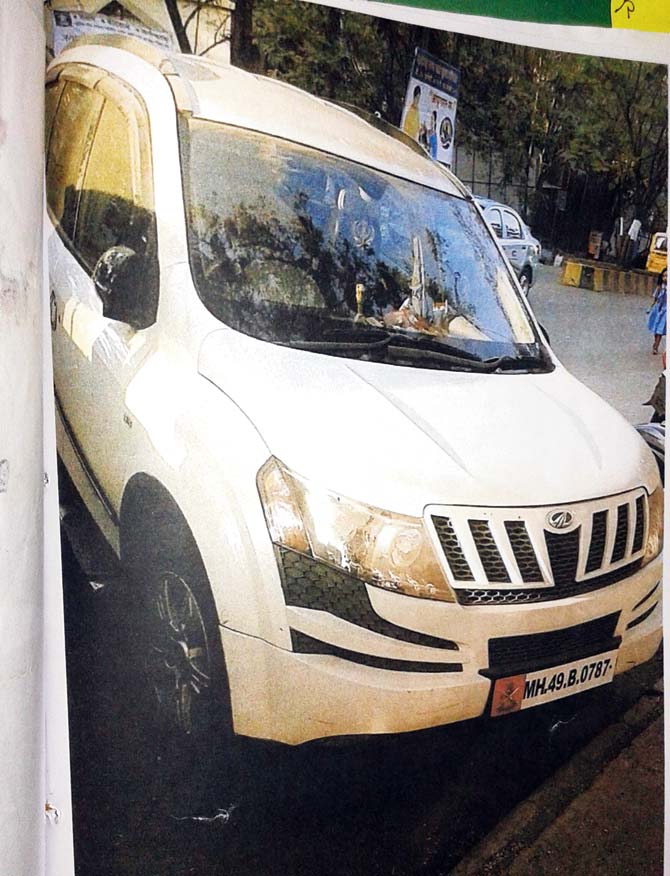 The modified XUV that Mishra said he wanted to sell