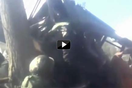 Watch Video: Locals rescue jawans after army truck meets with accident