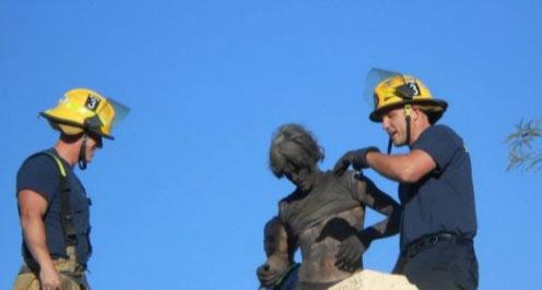 Man trapped in chimney for 4 hours after locking himself out