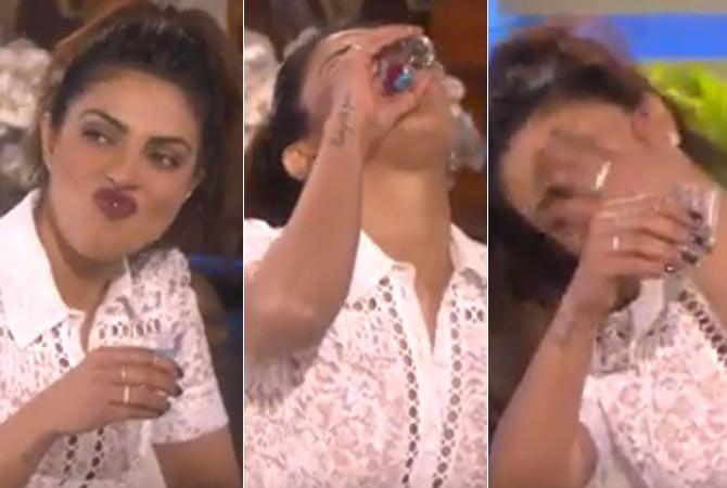 Priyanka Chopra took a tequila shot on 