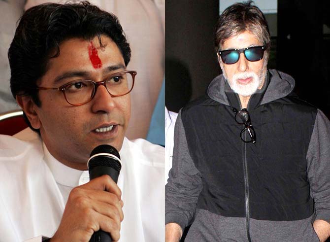 Raj Thackeray and Amitabh Bachchan
