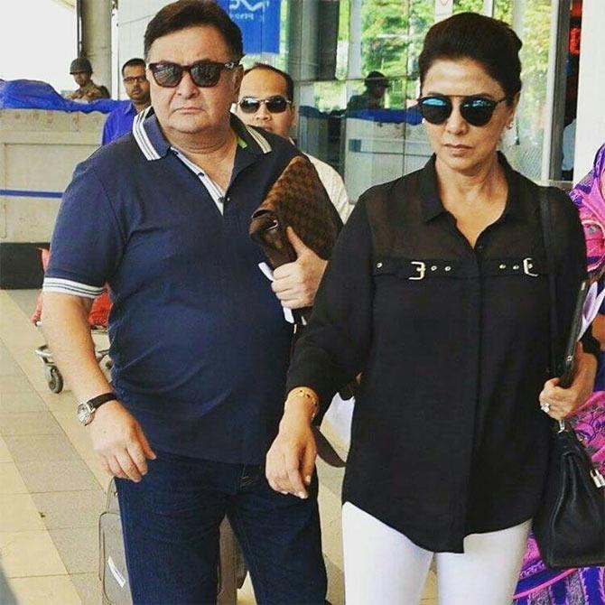 Oh No! Did Rishi Kapoor and wife Neetu face trouble at the airport?