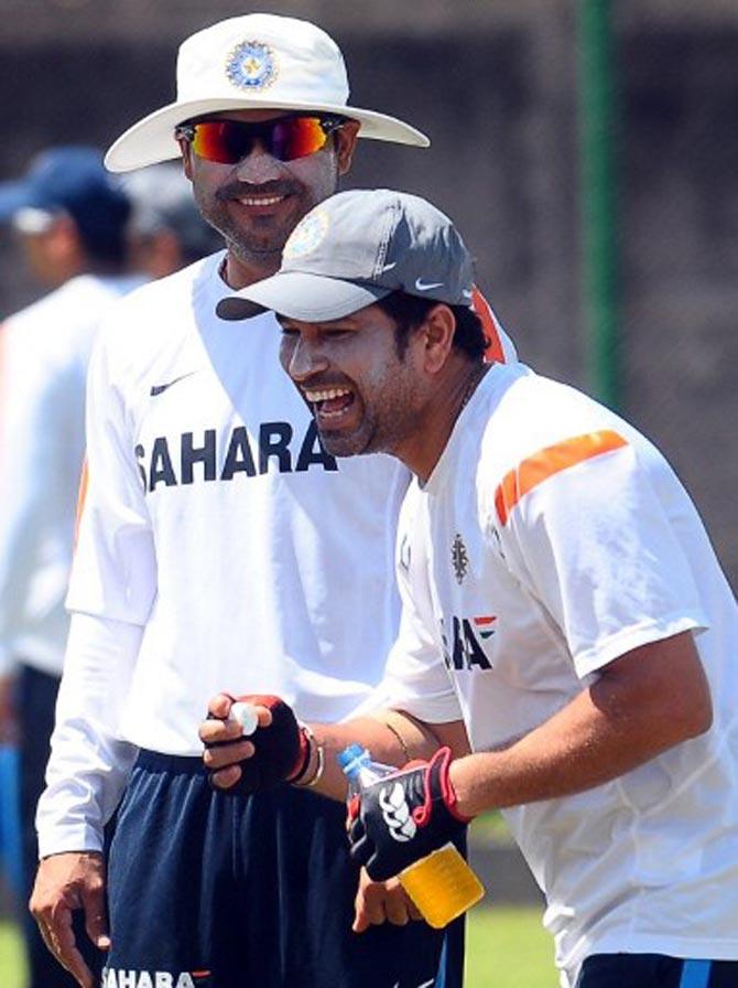 Sachin Tendulkar and Virender Sehwag