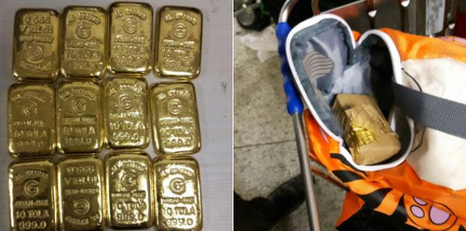 Gold bars worth over Rs 38 lakh seized at Mumbai airport