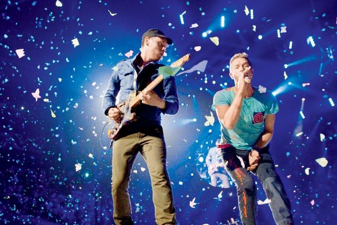 Coldplay in action