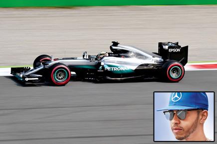 Lewis Hamilton high in Monza