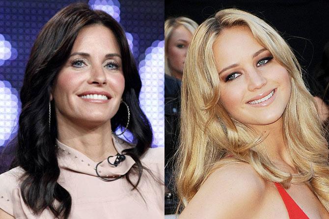 Courteney Cox and Jennifer Lawrence