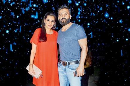 Spotted: Suniel Shetty with wife Mana on a dinner date in Bandra