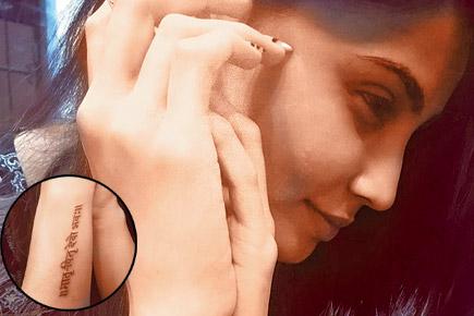 Check out Daisy Shah's new tattoo!
