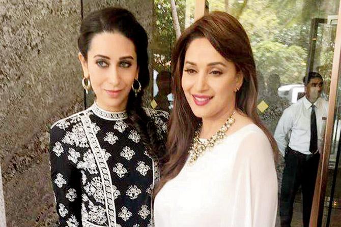 Karisma Kapoor and Madhuri Dixit