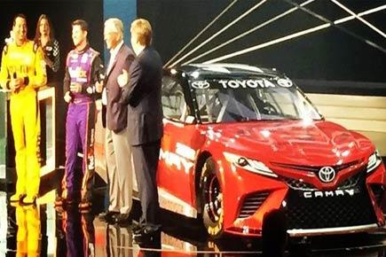 NASCAR picture shows 2018 Toyota Camry with an aggressive face