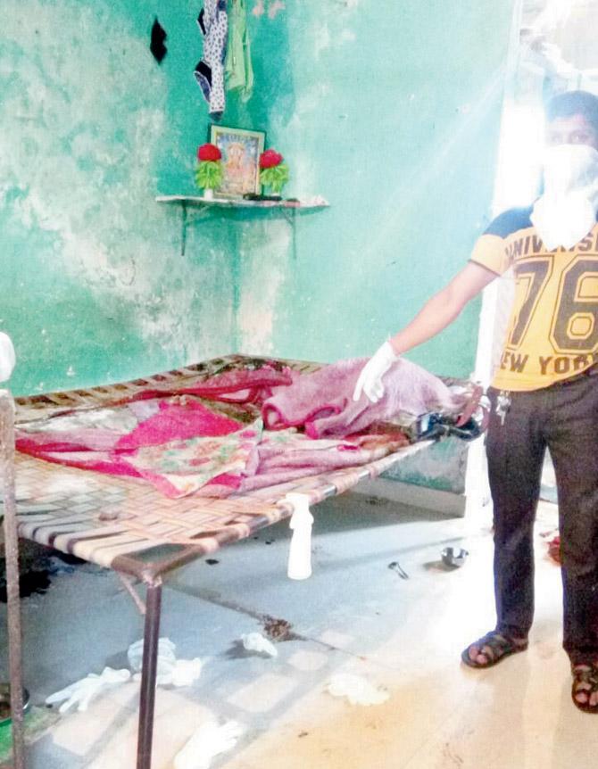 The flat in Daighar where the deceased couple used to stay